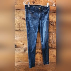American eagle outfitters- size 0 skinny denim jeans